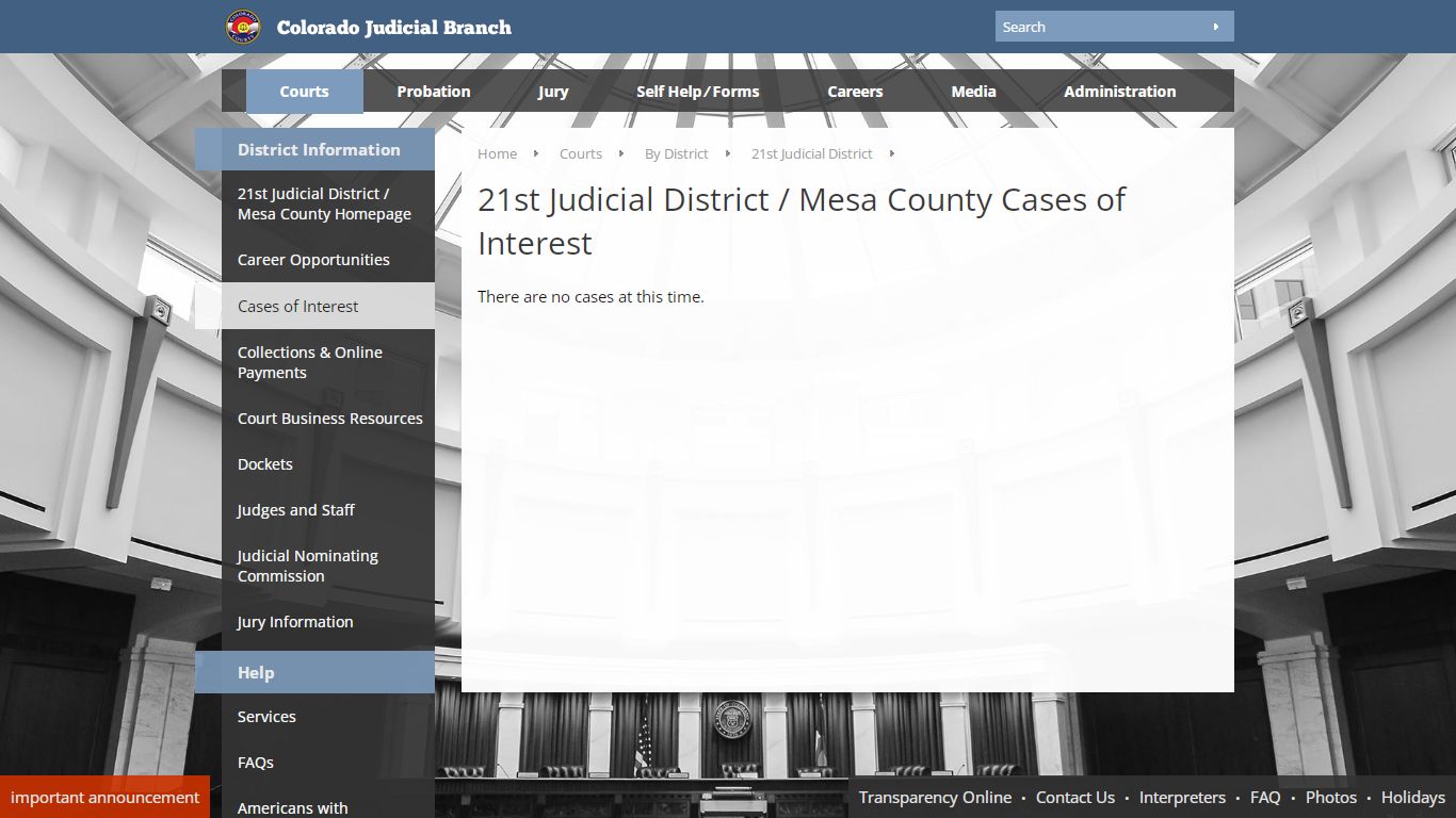 Colorado Judicial Branch - 21st Judicial District - Homepage